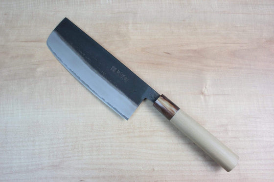 Mizuno Tanrenjo Nakiri Mizuno Tanrenjo Akitada Hontanren Series White Steel No.2 Nakiri 165mm (6.4 inch, HKNA)