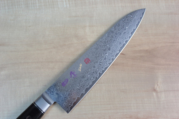 SHIKI 守護神 Guardian Series Gyuto (180mm to 240mm, 3 sizes, African Ebony Wood Handle) - JapaneseChefsKnife.Com