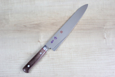 SHIKI VG-10 Handmade French Style Chef Knife 210mm (8.2 inch, Brown Camel Bone Handle) - JapaneseChefsKnife.Com