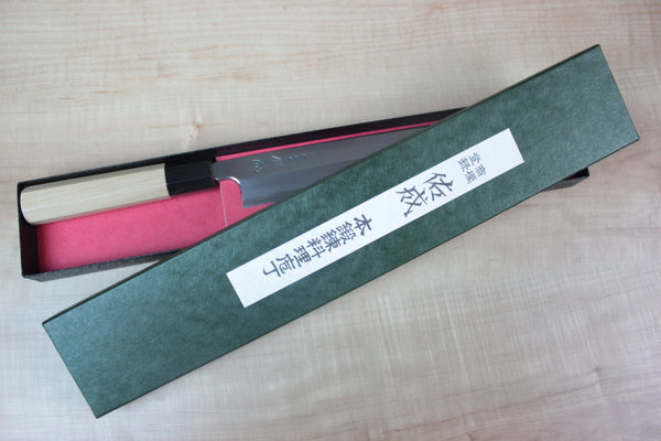 Sukenari Hon Kasumi Blue Steel No.2 Series Kiritsuke (Single Bevel Edge Blade, 240mm and 270mm, 2 sizes) - JapaneseChefsKnife.Com