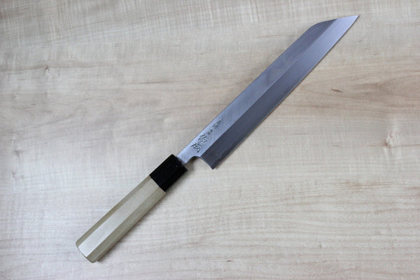 Sukenari Hon Kasumi Blue Steel No.2 Series Kiritsuke (Single Bevel Edge Blade, 240mm and 270mm, 2 sizes) - JapaneseChefsKnife.Com