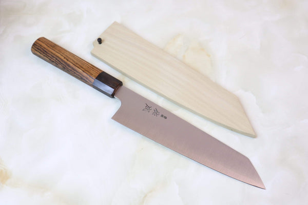 Sukenari Kiritsuke Sukenari R-2 Clad Wa Series Kiritsuke (210 to 270mm, 3 sizes, Octagon Shaped Bocote Wood Handle)