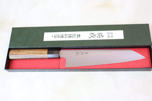Sukenari Kiritsuke Sukenari R-2 Clad Wa Series Kiritsuke (210 to 270mm, 3 sizes, Octagon Shaped Bocote Wood Handle)
