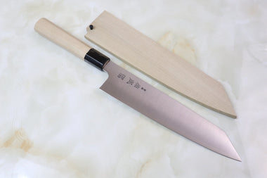 Sukenari ZDP-189 Wa Series Kiritsuke (210mm to 270mm, 3 sizes, Octagonal Magnolia Wood Handle with Water Buffalo Horn Ferrule) - JapaneseChefsKnife.Com