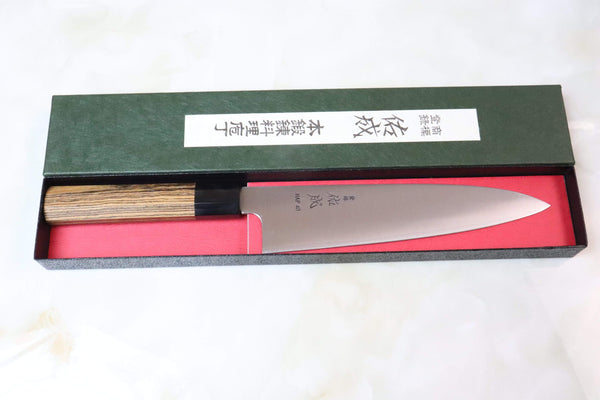 Sukenari Wa Gyuto Sukenari HAP-40 Series Wa Gyuto (210mm to 270mm, 3 sizes, Octagonal Bocote Wood Handle with Water Buffalo Horn Ferrule)