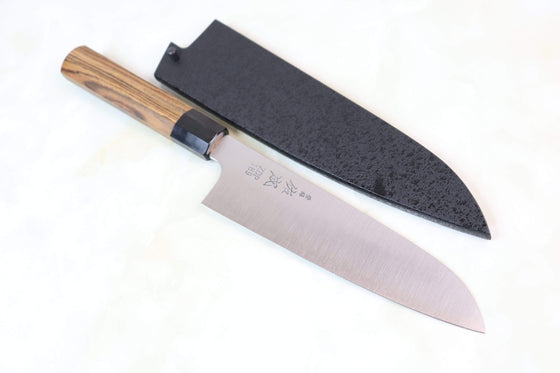 Sukenari Wa Santoku SZDP-1SAB Wa Santoku190mm (7.4 inch) Sukenari ZDP-189 Wa Series SZDP-1SAB Wa Santoku 190mm (7.4 inch, Octagon Shaped Bocote Wooden Handle)