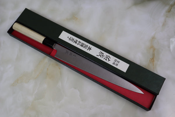 Sukenari Gingami No.3 Series Clad Wa Sujihiki (240mm and 270mm, 2 sizes) - JapaneseChefsKnife.Com
