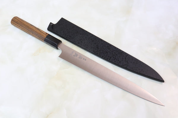 Sukenari HAP-40 Series Wa Sujihiki (240mm and 270mm, 2 sizes, Octagon Shaped Bocote Wood Handle) - JapaneseChefsKnife.Com