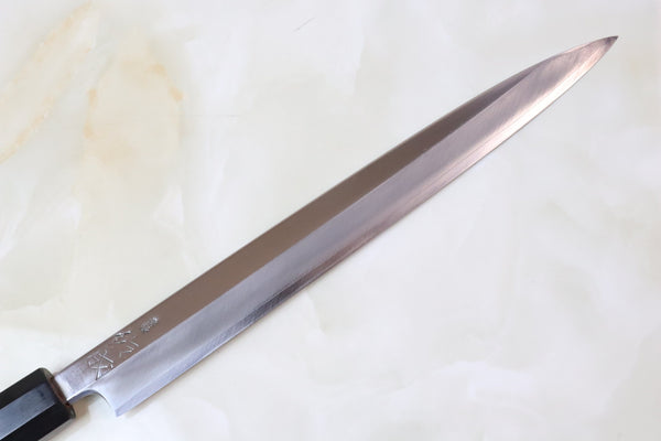 Sukenari Special Steel Series Super X Yanagiba (240mm and 300mm, 2 sizes, Octagon Shaped Bocote Wooden Handle)
