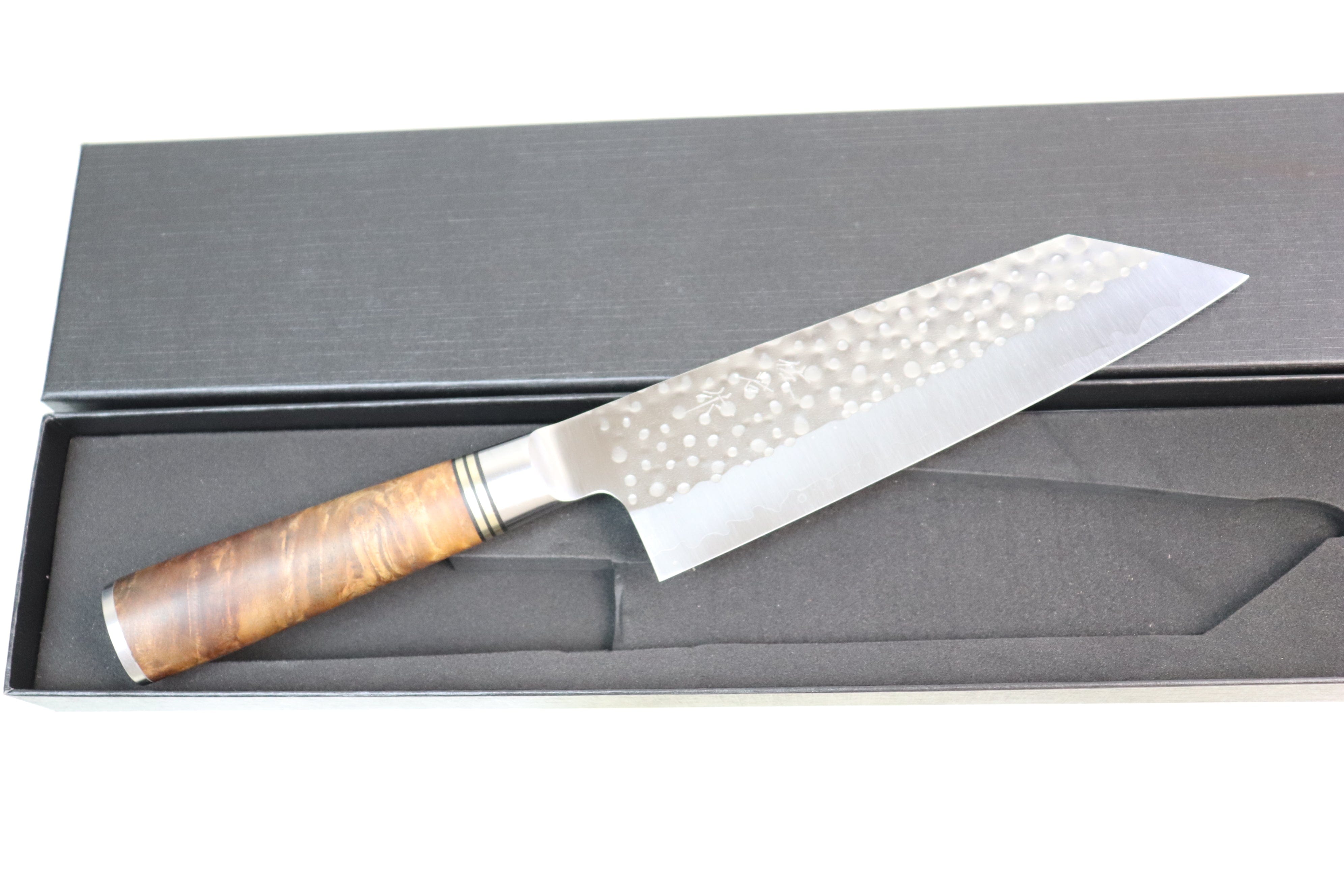 Cuchillo Japones Takeshi Saji Bunka Iron Wood Nickel Damascus HA-4106 17cm  – Comprar online
