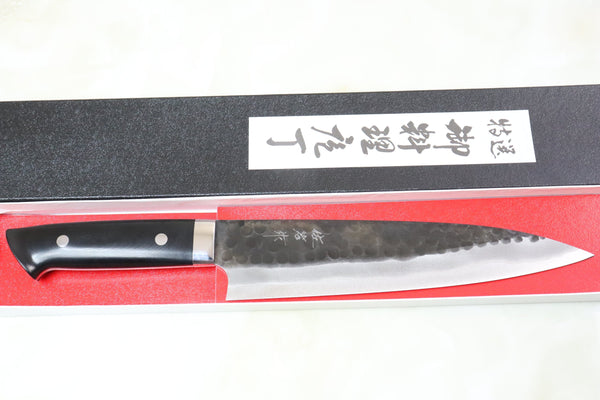 Takeshi Saji Aogami Super Custom Series Gyuto (150mm to 270mm, 5 sizes, Linen Micarta Handle) - JapaneseChefsKnife.Com