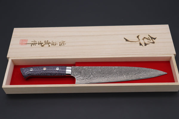 Takeshi Saji Gyuto Takeshi Saji SUMMIT ― Limited Edition Custom Series SMT-458 R-2 Custom Damascus Gyuto 210mm (8.2 Inch)
