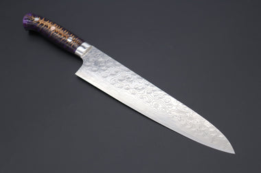 Takeshi Saji Gyuto Takeshi Saji SUMMIT ― Limited Edition Custom Series SMT-497 R-2 Custom Damascus Gyuto 240mm (9.4 Inch)
