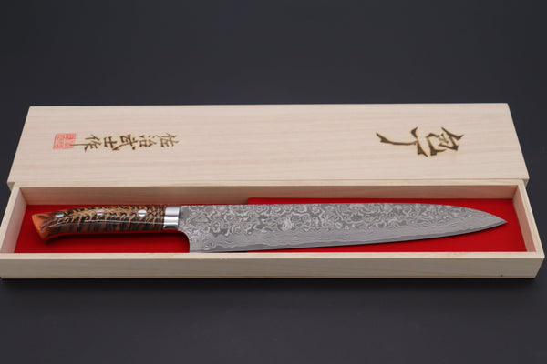 Takeshi Saji Gyuto Takeshi Saji SUMMIT ― Limited Edition Custom Series SMT-527 R-2 Custom Damascus Gyuto 270mm (10.6 Inch)