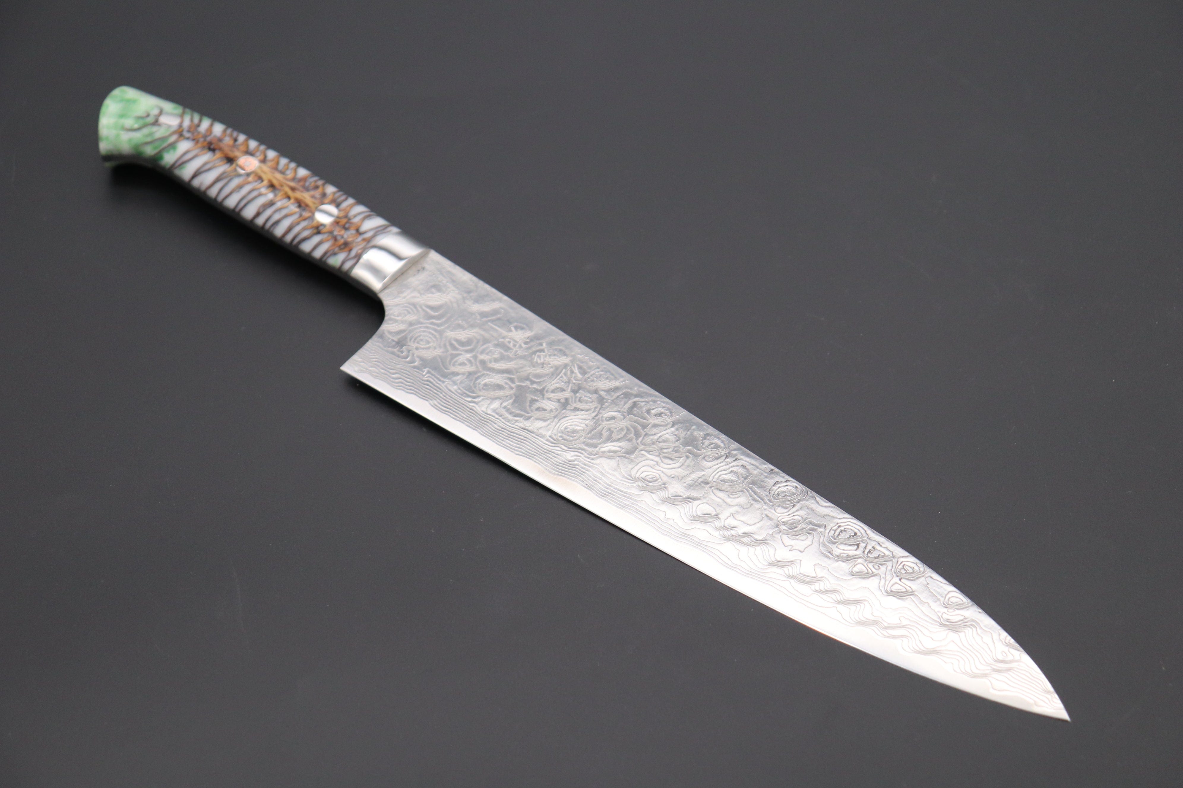 Mr. Itou R-2 Custom Damascus Gyuto Custom Combination Handle