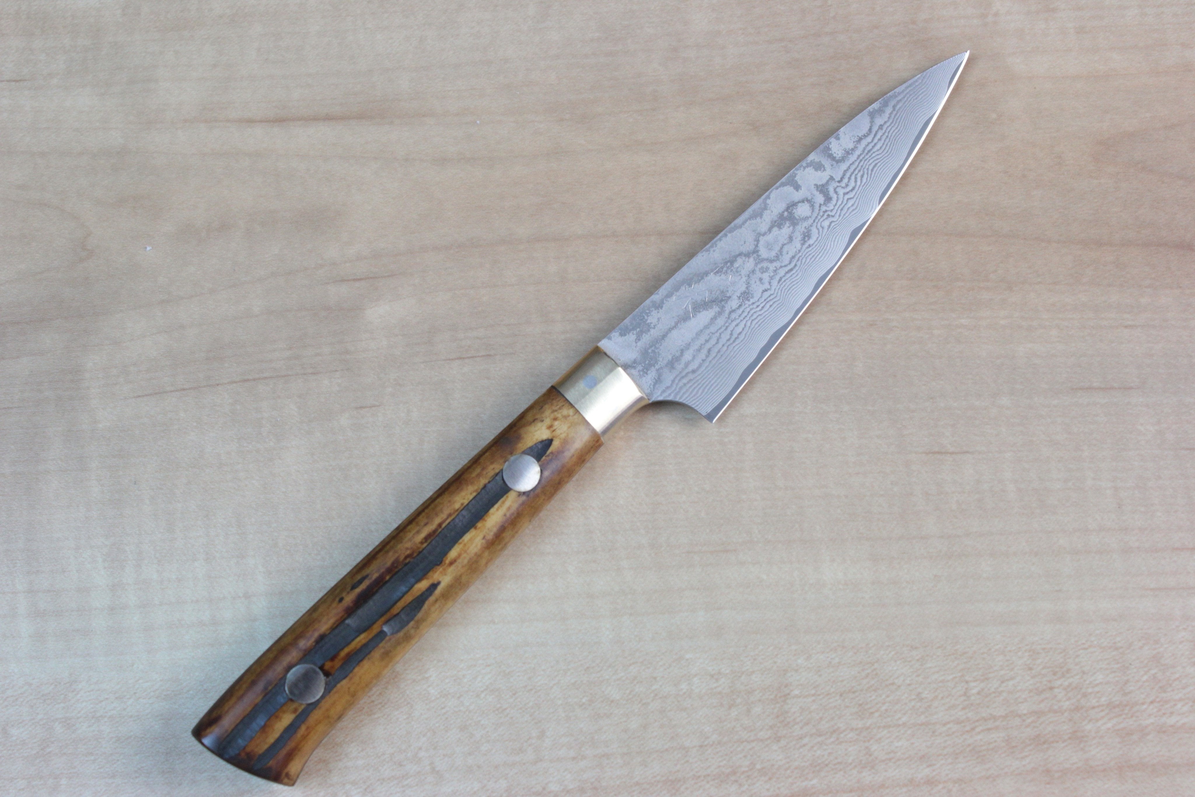 3.5 Inch AUS-10 Paring Knife Japanese Damascus Steel Kitchen Knife G10  Handle Sharp Blade Fruit Pelling Petty Knives Grandsharp