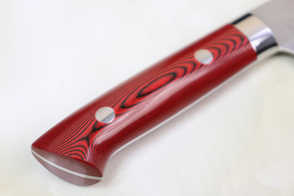 Takeshi Saji Petty Takeshi Saji SRS-13 Custom Series Petty 135mm (5.3 inch, Red & Black Linen Micarta Handle)